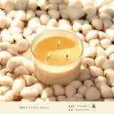 Luxury Vanilla Scented Candle - Large 3 Wick Jar Candle - Elegant Gift for Women & Men - 100% Natural Soy Wax - Up to 40 Hours Burning Time - Housewarming Aromatherapy Candle for Home