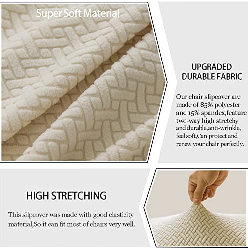 DIZAIGOGO 1 PCS Dining Room Chair Covers,Stretch Kitchen Chair Cover,Washable Dining Chair Cover,Parsons Chair Slipcovers Protective,for Home,Restaurant,Banquet