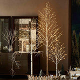 Hairui Lighted White Birch Tree 6FT, Twig Tree with Lights Plug in for Christmas Wedding Party Easter Decorations Indoor Outdoor Use
