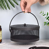 A&M Tech Black Mosquito Coil Holder Incense Coil Burner Indoor Outdoor Camping Use Portable Mosquito Repellent Coil Holder Incense Burner Holder 6.2 Inches Diameter