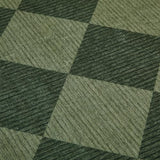 GarveeHome Checkered Rug Runners Hallway 2x6 Olive Green Kitchen Runner