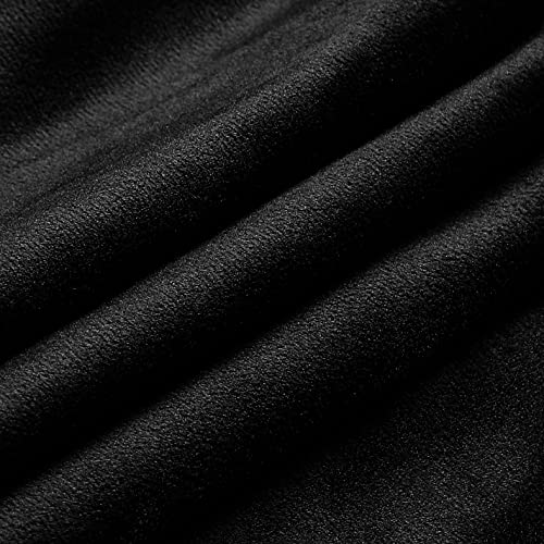 NiNi ALL Throw Pillow Covers 18x18 Inch, Pack of 2 - Black Velvet Decorative Cases for Outdoor Garden Farmhouse Cushion Caes Modern HomeDecor for Sofa Bed Chair