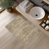 FMFUNCTEX 2x3 Washable Brown Vintage Distressed Oriental Retro Entryway Rug