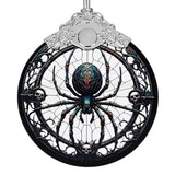 2026 Ornaments for Christmas Tree, Zmoicky Stained Glass Hanging Ornament, Christmas Ornaments Clearance, Gift Exchange Ornament, Bauble Present - Spider