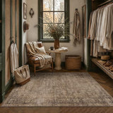 HelloTree 4x6 Vintage Washable Non-Slip Low Pile Area Rug