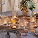 12PCS Clear Votive Candle Holders - Glass Tea Lights Candle Holder