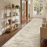 3x14 Runner Rug Non Slip,Washable Hallway Runner Rug,Brown