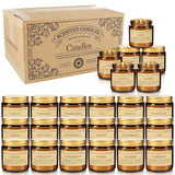 Scented Candle Set 24 Pack, Candle for Home Scented, Odor Eliminating, Stress Relief, Long Lasting Soy Wax Gift Set
