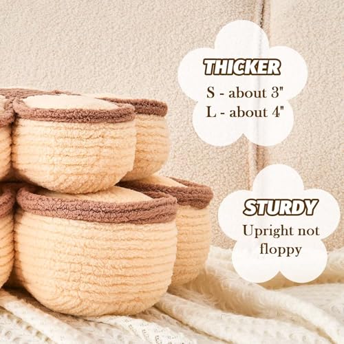 Kcvvcr Soft Flower Shaped Floor Cushion, Plush Decorative Throw Pillow, Cute Seating Cushion, Room Decor Plush Pillows for Sofa Couch Bed (13.7 Inch, White)