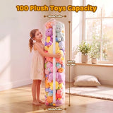 NTYNTY Clear Stuffed Animal Storage Tube for Boxing Play & Plush Storage
