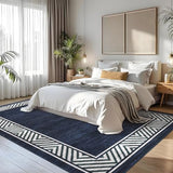 GarveeHome Modern Rugs for Living Room 8x10 Large Bordered Floor Mats
