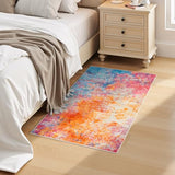 2x3 Washable Entryway Rugs, Small Throw Entry Rug Colorful Rainbow