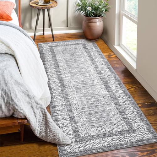 GarveeHome 2.5x8 Modern Washable Runner Rug Non Slip Washable Floor Carpet
