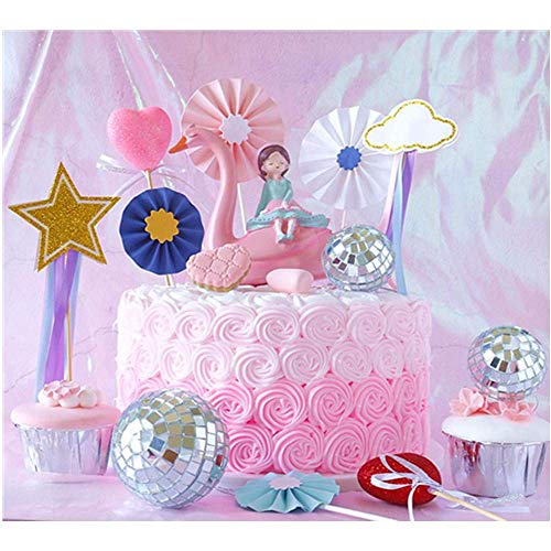 12 Pcs 2 Inch Disco Ball Decoration Hanging Mirror Ornament Bar Party Wedding Christmas Xmas Tree Decorations