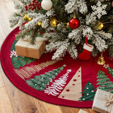 Lanpn Christmas Tree Skirt 60 inch, Velvet Xmas Tree Skirt Winter Christmas Tree Mat for Extra Large Artificial Trees Winter Home Party Holiday Indoor Xmas Decorations (Red, 150cm)