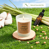 Citronella Candles Outdoor Indoor, 24 Pack Soy Wax Long Lasting Jar Scented Aromatherapy Citronella Candles Sets for Home Garden Patio Balcony