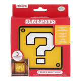 Paladone Super Mario Question Block Night Light, Auto Night Sensor & Portable with Wall Adhesive, Licensed Nintendo Box Lamp