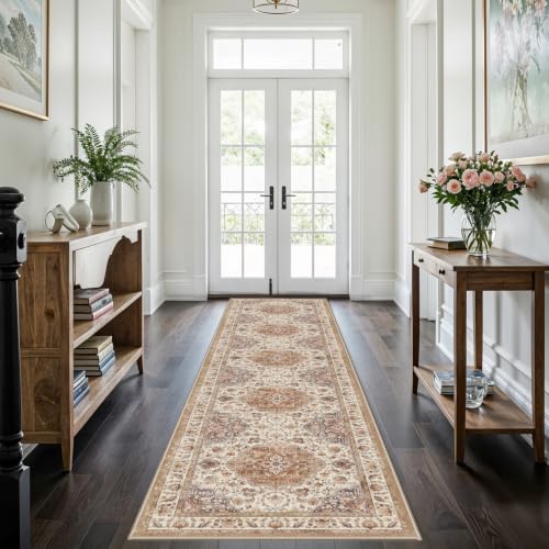 Non Slip Runner Rug 3x12 Long Hallway Rugs Thin Carpet Terracotta