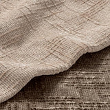MIULEE Slubby Textured Decorative Throw Pillow Covers Oatmeal 20x20
