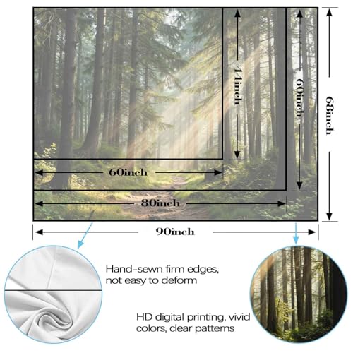 Lunerfex Sunbeam Forest Path Tapestry - Nature Landscape Wall Hanging for Bedroom and Living Room - Serene Decor Tapestries 60"x44"