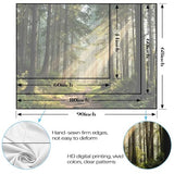 Lunerfex Sunbeam Forest Path Tapestry - Nature Landscape Wall Hanging for Bedroom and Living Room - Serene Decor Tapestries 60"x44"