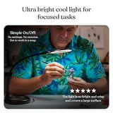 Brightech LightView Pro Flex 2 in 1 Magnifying Desk Lamp, 2.25x Light Magnifier, Adjustable Gooseneck Magnifying Glass with Light for Crafts, Reading, Close Work