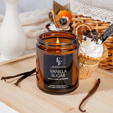 Vanilla Sugar Scented Candle for Home, Soy Wax, 7 oz