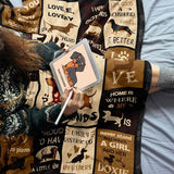 Dachshund Gifts for Women Blanket 60"X50", Weiner Dog Gifts for Women, Christmas Birthday Dachshund Lovers Gift, Weiner Decor Throw
