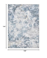 9x12 Area Rug for Living Room Washable Abstract Indoor Carpet
