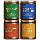 4 Pack Winter Candles Set - 28 oz Candle Gift for Home Scented