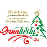 Ornativity Mistletoe Ball Christmas Ornament - Holiday Kissing Mistletoe Bell Hanging Kiss Decoration for Doorway Arch Ceiling Xmas Decor 10"