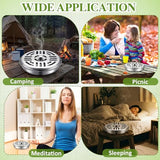 MorningRo 18 Pack Portable Mosquito Incense Coil Holders Mosquito Incense Box Sandalwood Holder with Handle for Home Outdoor Office Camping