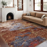 GarveeHome Abstract Area Rugs 5x7 Ultra-Soft Modern Indoor Carpet Red