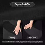 Vasofe Black Area Rugs for Living Room Bedroom, 4x6 Modern Thickened Memory-Foam Throw Carpet, Super Soft Kids Boys Girls Rug, Non-Slip Washable Carpets for Dorm Nursery Classroom Office Decor
