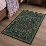 Washable Non-Slip Small Area Rug 16x24, Also a Pet Feeding Mat or Door Mat