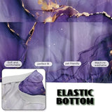 Purple Marble Futon Cover Stretch Armless Sofa Covers Sofa Bed Covers Futon Slipcover Furniture Protector for Living Room Home Decor Washable