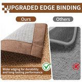 Hallway Runner Rug Woven Kitchen Runner Mat Washable Brown 2x5 ft