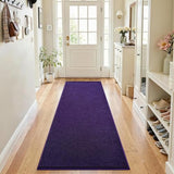 ISEAU 2x8 Soft Runner Rug for Hallway, Washable and Non-Slip, Purple