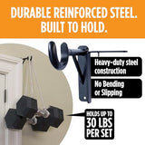Spark Innovators Tap Curtain Rod Bracket, Bronze, Set of 2 – No Drill Curtain Rod Brackets, Damage-Free, Easy to Install | Fits 1.25" Rods, Holds up to 30 lbs, As Seen on TV – Great Gift Idea for Moms