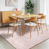 3x5 Washable Area Rug, Pink Solid Area Rugs for Living Room & Bedroom