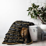 Christian Gifts for Men, Christian Blanket 60"X50", Catholic Gifts, Religious Gifts for Men, Man of God Gift, Baptism Gift, Bible Inspirational Spiritual Gifts for Son Dad Husband