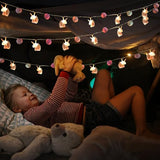 9.85FT Room Decor String Lights with 20 Cute PomPoms 20 Pink Unicorn LED Lights Battery Operated with Timer for Girls Bedroom Birthday Party Kids Playhouse Wedding Valentine's Day Christmas Decoration