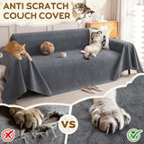 OstepDecor Waterproof Couch Cover for Pets, Couch Protector from Cat Claws, Anti Slip Washable Sofa Cover for Dogs, Furniture Protector for Sofas, Loveseats & Sectionals, 71"x118", Dark Grey