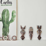 OTARTU African Mask Wall Sculpture Hand Carved African Tribal Wall Mask Art
