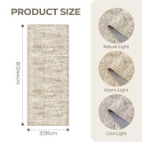 3x8 Runner Rug Non Slip,Washable Hallway Runner Rug,Brown