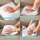 18x18 Inch Pillow Inserts Set of 2-100% Cotton Cover, Throw Pillow Inserts for Couch, Sofa, or Bed (2 Pack, 18x18 Inch)