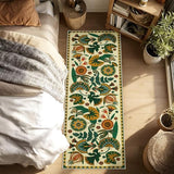 Joydeco Egypt Floral Washable 2x6 Rug Runners for Hallways Entryway Kitchen
