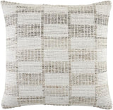 Livabliss x Galey Alix Katalina Indoor/Outdoor Accent Pillow Cover, 22" L x 22" W, Grey/Checkered