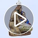 Old World Christmas Holy Family Glass Blown Ornament for Christmas Tree, Handcrafted Holiday Decoration, Religion Collection