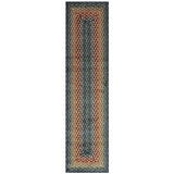Maples Rugs Marion Braided-Style Print Runner Rug, 2' x 8', Multi-Color